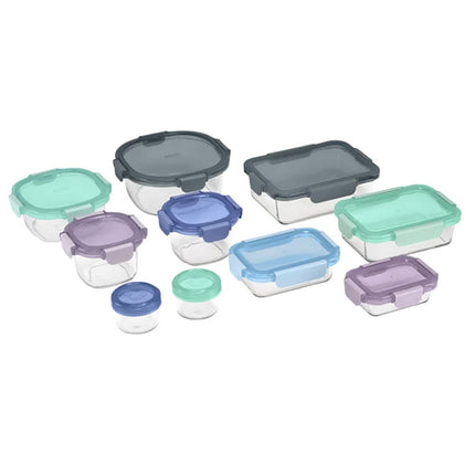Ello Colour Lock Food Storage Set, 20 Piece – view 3