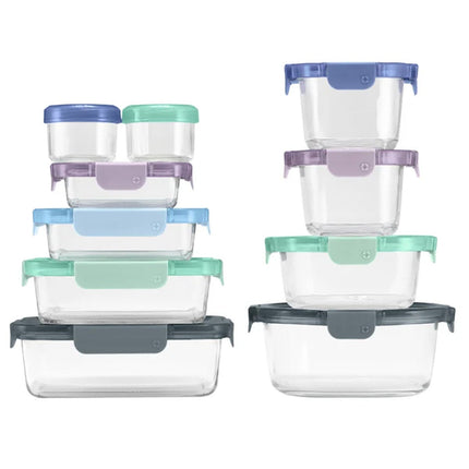 Ello Colour Lock Food Storage Set, 20 Piece – view 2