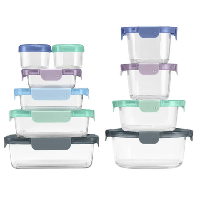 Ello Colour Lock Food Storage Set, 20 Piece – view 2