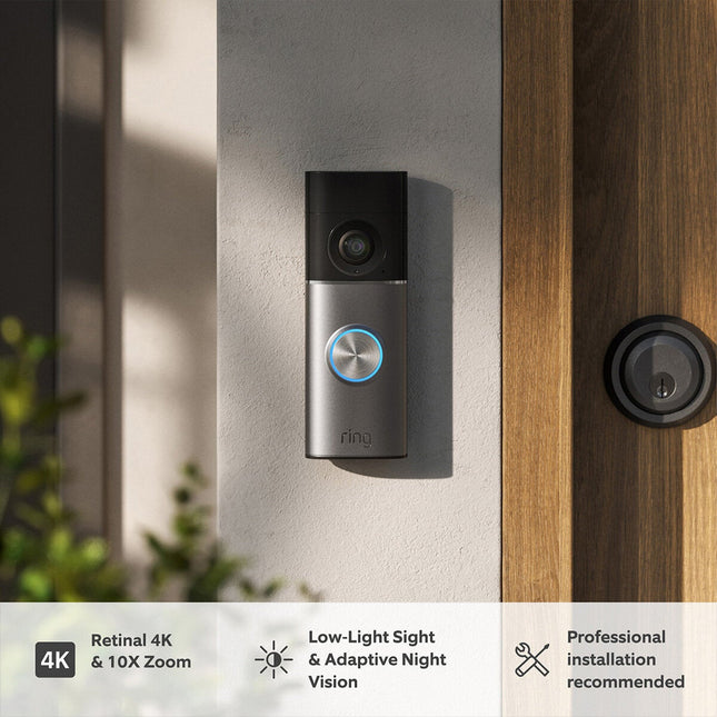 Ring Plug-In Video Doorbell Pro (3rd Gen) Satin Nickel + Chime (3rd Gen) – view 2