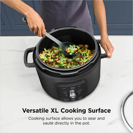 Ninja PC201UK HyperHeat 6L 9-in-1 Pressure & Rice Cooker in Black