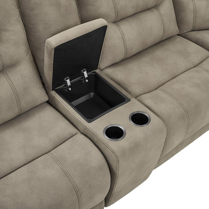 Barcalounger Carmelo Fabric Power Reclining Sectional Sofa with Power Headrests – view 4