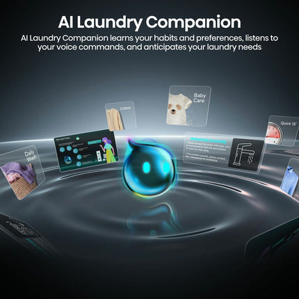Hisense KitchenFit 7i Series WF7I1248BBR, 12kg Washing Machine, A Rated in Black – view 7