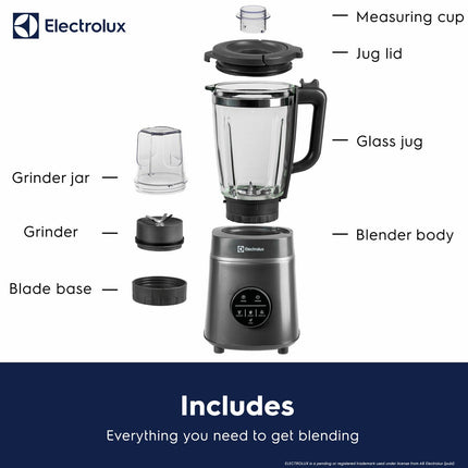 Electrolux SDA2877ELGRY 1400W Digital Blender With Grinder in Grey – view 5