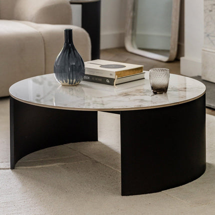 Gallery Marzio White Marble Coffee Table