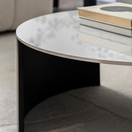 Gallery Marzio White Marble Coffee Table – view 3