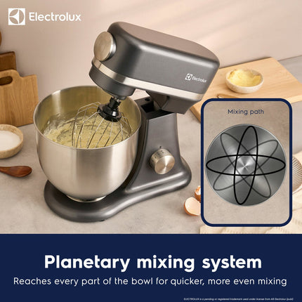 Electrolux SDA2842ELGRY 1600W Die-Cast 6.5L Stand Mixer in Grey – view 4