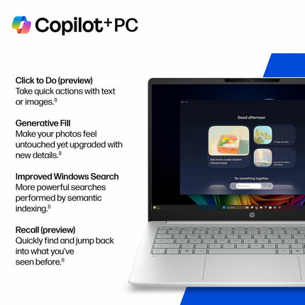 HP Omnibook 3, Copilot+ PC, Snapdragon X, 16GB RAM, 256GB SSD, 14 Inch Laptop, 14-hz0001nax – view 5