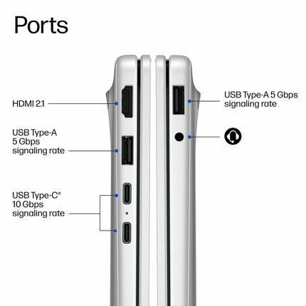 HP Omnibook 3, Copilot+ PC, Snapdragon X, 16GB RAM, 256GB SSD, 14 Inch Laptop, 14-hz0001nax – view 8