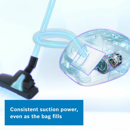 Bosch BGL6POWGB Series 6 Pro Power Bagged Cylinder Vacuum Cleaner in Black – view 4