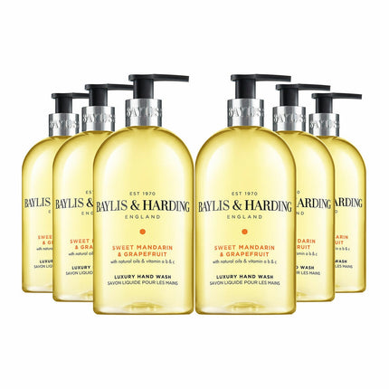 Baylis & Harding Hand Wash, 6 x 500ml in 2 Options