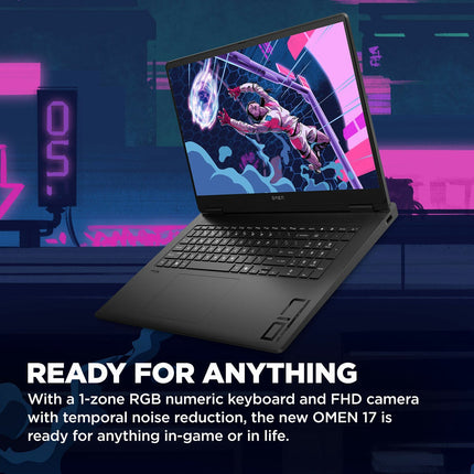 HP OMEN, AMD Ryzen AI 7, 16GB RAM, 1TB SSD, NVIDIA GeForce RTX 5060, 17.3 inch Gaming Laptop, 17-db1000na – view 3