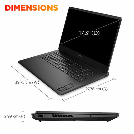 HP OMEN, AMD Ryzen AI 7, 16GB RAM, 1TB SSD, NVIDIA GeForce RTX 5060, 17.3 inch Gaming Laptop, 17-db1000na – view 5