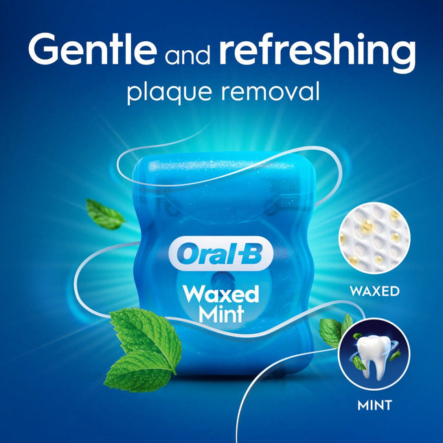 Oral-B Satin Tape Floss, Mint Flavour 6 x 50m – view 2