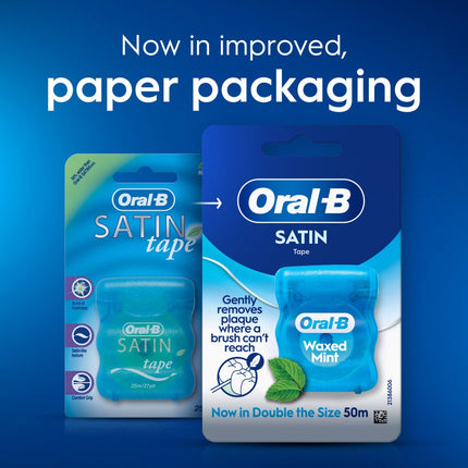 Oral-B Satin Tape Floss, Mint Flavour 6 x 50m – view 6