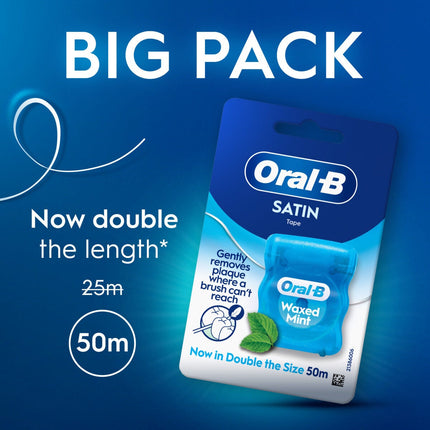 Oral-B Satin Tape Floss, Mint Flavour 6 x 50m – view 7