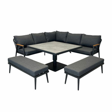Bramblecrest Antibes 4 Piece Deep Seating Corner Patio Set – view 7