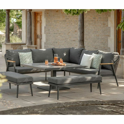 Bramblecrest Antibes 4 Piece Deep Seating Corner Patio Set – view 6