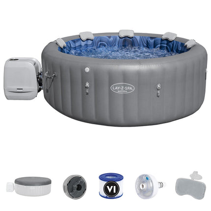 Lay-Z-Spa Santorini MaxHold EnergySense Smart Luxe HydroJet Pro, 7 Person Inflatable Spa – view 7