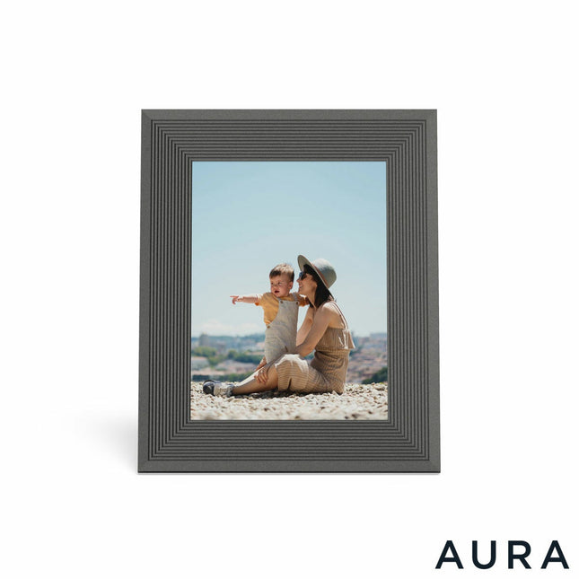 Aura Parker Frame, Reeded Slate
