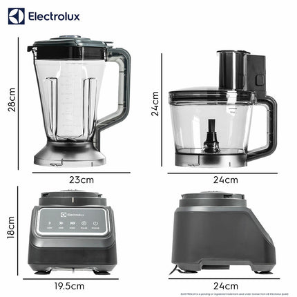 Electrolux SDA2838ELGRY 1000W Multi Food Processor & Blender in Grey – view 7