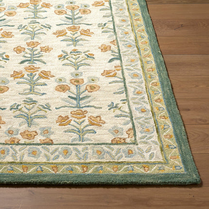 Livabliss Fairfax Green Wool Rug, In 2 Sizes – view 5