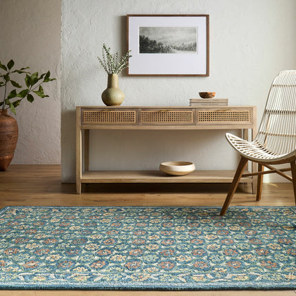 Livabliss Fairfax Blue Wool Rug, in 2 Sizes – view 2