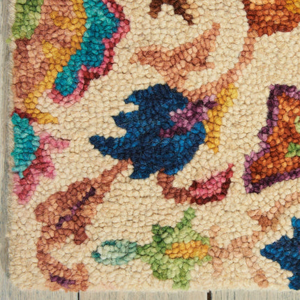Nourison Vibrant Wool Ivory Rug, in 3 Sizes – view 3