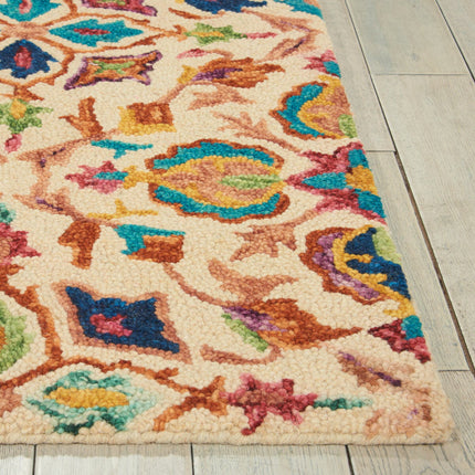 Nourison Vibrant Wool Ivory Rug, in 3 Sizes – view 4