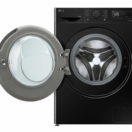 LG Series 4, FWY606NCLN1 10/6kg Washer Dryer, E Rated in Black – view 2