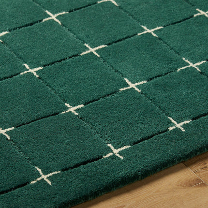 Livabliss Brook Green Wool Rug, In 2 Sizes – view 5