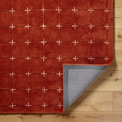 Livabliss Brook Orange Wool Rug, In 2 Sizes – view 4