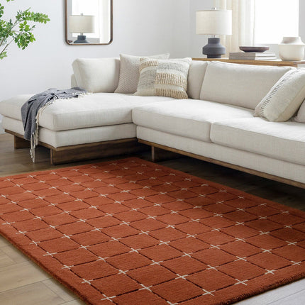 Livabliss Brook Orange Wool Rug, In 2 Sizes – view 2