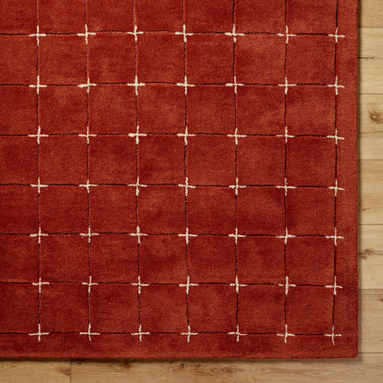 Livabliss Brook Orange Wool Rug, In 2 Sizes – view 3