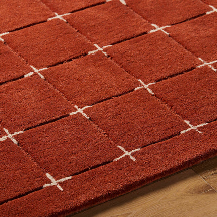 Livabliss Brook Orange Wool Rug, In 2 Sizes – view 6