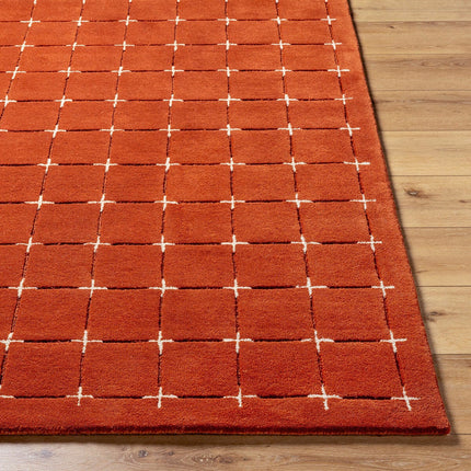 Livabliss Brook Orange Wool Rug, In 2 Sizes – view 5