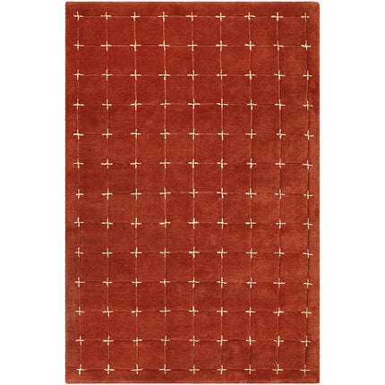Livabliss Brook Orange Wool Rug, In 2 Sizes – view 7