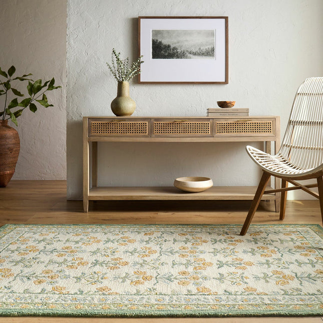 Livabliss Fairfax Green Wool Rug, In 2 Sizes – view 2