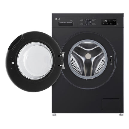 LG Series 2 W4X1095NNK, 9/5kg Washer Dryer, E Rated in Black – view 2