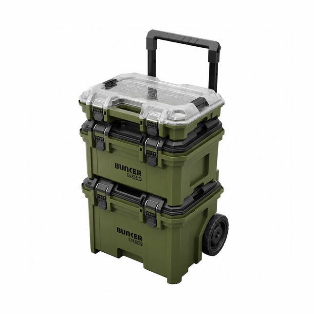 BUNKER 3 Piece Load-Up Wheeled Stacking Tool Storage System – view 2