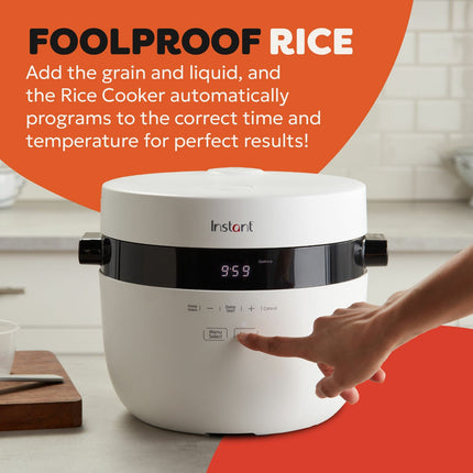 Instant Pot 5L / 20 Cup Rice Cooker & Steamer in White – view 5