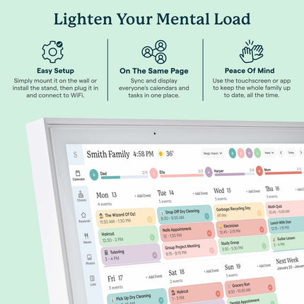 Skylight 15" Smart Digital Calendar with 6 month Subscription – view 7