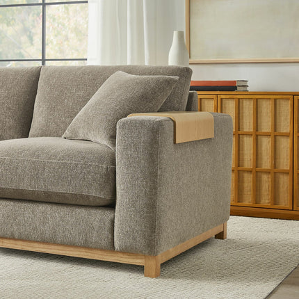 Aiden & Ivy Hawthorne Brown Fabric 4 Piece Corner Sofa – view 5