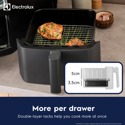 Electrolux SDA2980ELGRY Double Stacked 12L Air Fryer in Grey – view 5