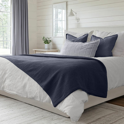 Safdie Cotton Blend Jersey Blanket In 4 Colours, 224 x 234 cm – view 4