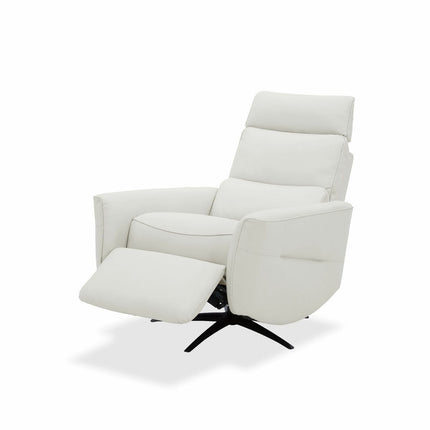 Aiden & Ivy Elton Cream Leather Manual Reclining Chair – view 8
