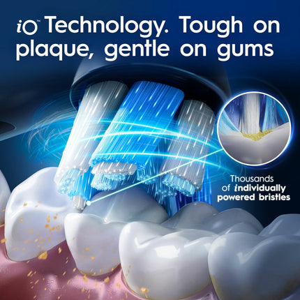 Oral-B iO Series 5 Electric Toothbrush in Matt Black & Quite White – view 4