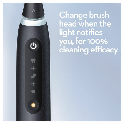 Oral-B iO Series 5 Electric Toothbrush in Matt Black & Quite White – view 6