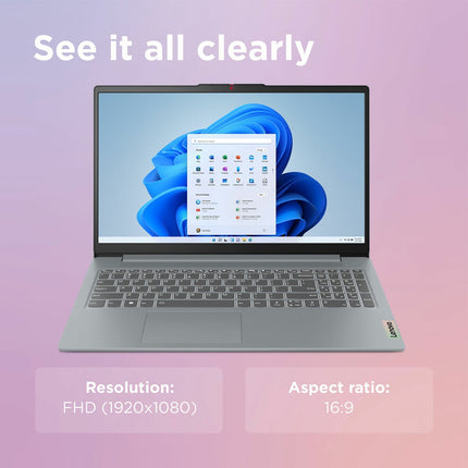 Lenovo IdeaPad Slim 3, AMD Ryzen 5, 8GB RAM, 256GB SSD, 15.6" Laptop, 82XQ01STUK – view 5