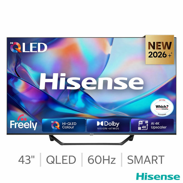 Hisense 43A7STUK 43 Inch QLED HD Smart TV
